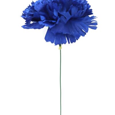 Grande Garofano Flamenco Capelli Fiore Blu Ø13cm