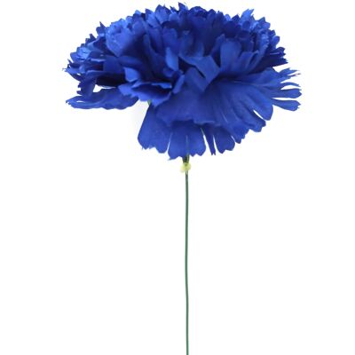 Clavel Grande Flamenco Flor Pelo · Azul Ø13cm
