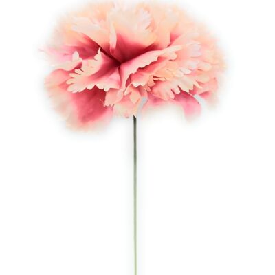 Large Carnation Flamenco Hair Flower Ivory Pink Ø13cm
