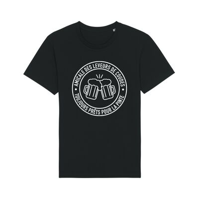 FREUNDLICH SCHWARZES T-Shirt für Ellbogenhebel