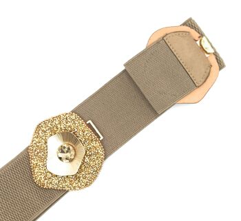 Ceinture Élastique Brillant Doré 6