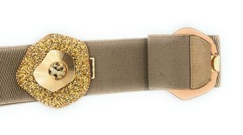 Ceinture Élastique Brillant Doré 7