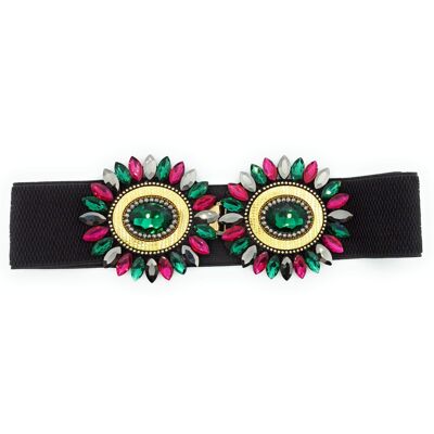 Crystal Elastic Belt Fuchsia Emerald (letzte Einheit!)