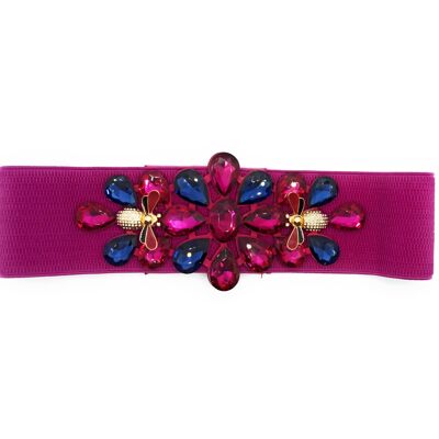 Exclusif Ceinture Crystal Party Fuchsia