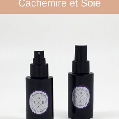 Spray d'ambiance rechargeable 100 ml - Parfum Cachemire et Soie