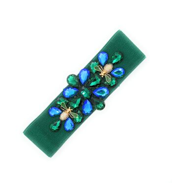 Exclusif Ceinture Crystal Party Vert Bleu 3