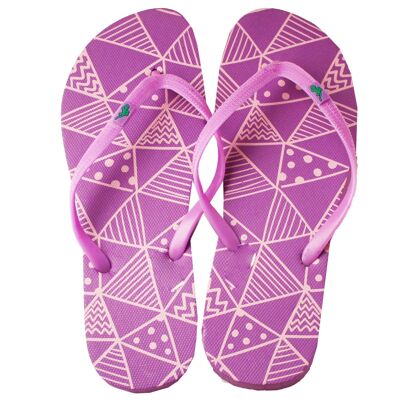 Damen Flip Flops Lila