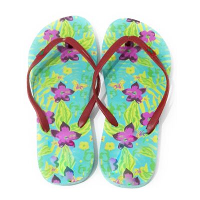 Chanclas de Mujer · Tropical Turquesa