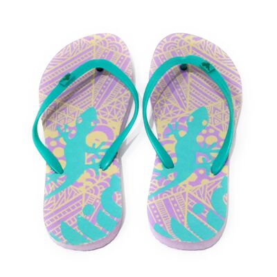 Women's Flip Flops · Salamandra - Lilac Turquoise Strap