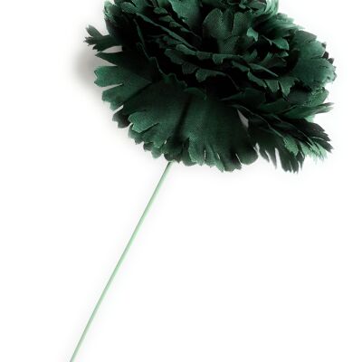 Flamenco Carnation Flower Hair Ø9cm Dark Green