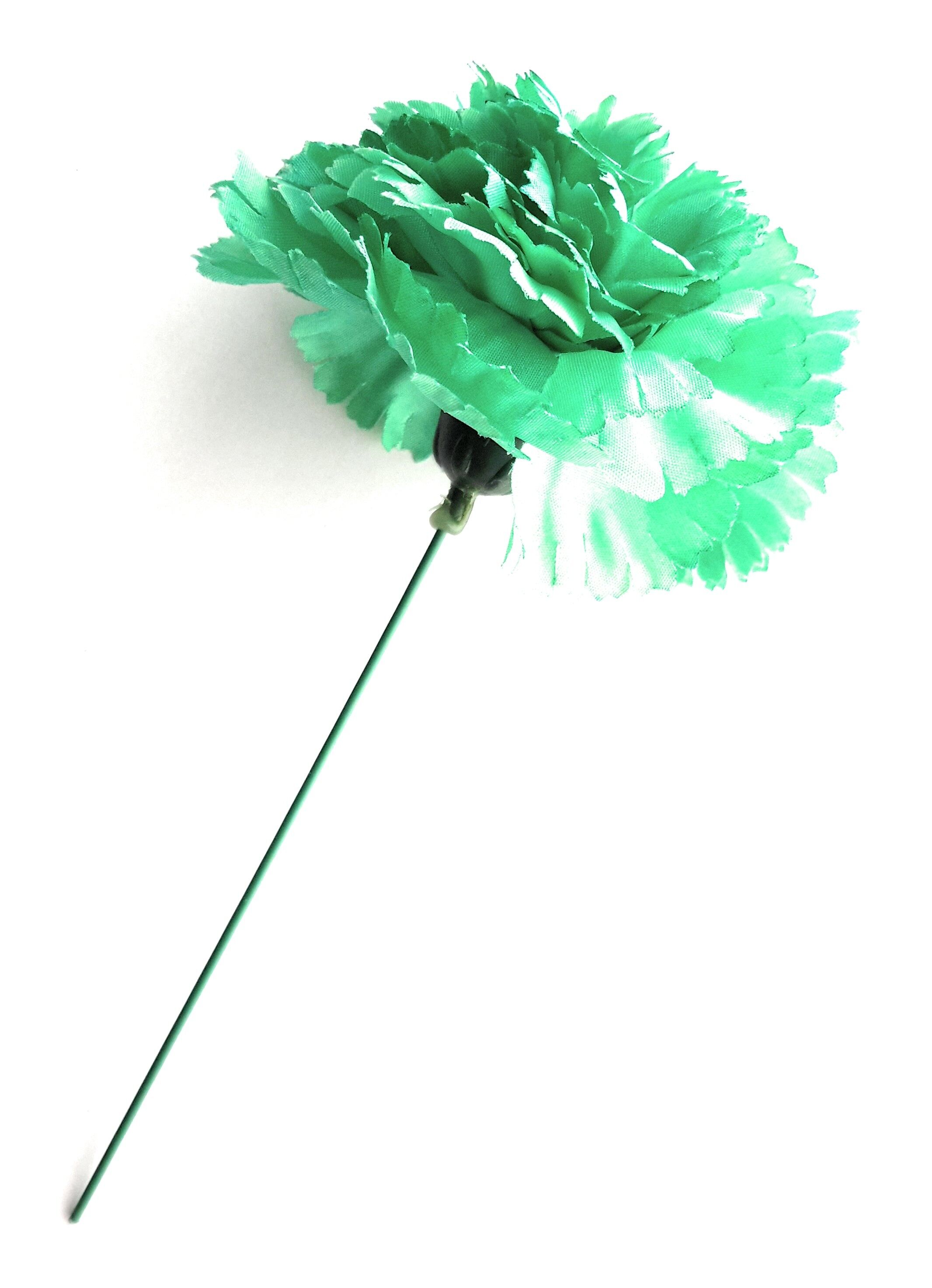 Fiore di Garofano Flamenco Capelli Ø9cm Turchese Verde