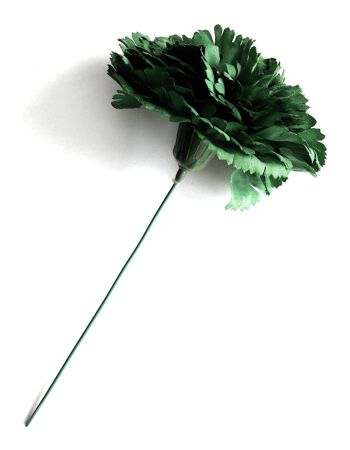 Flamenco Oeillet Fleur Cheveux Ø9cm Vert Bouteille