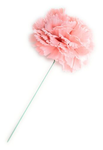 Fleur d'oeillet Flamenco Cheveux Ø9cm Rose Pastel 1