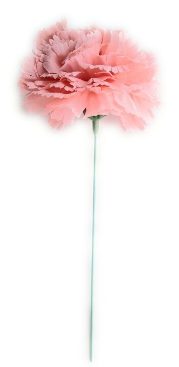 Fleur d'oeillet Flamenco Cheveux Ø9cm Rose Pastel 2