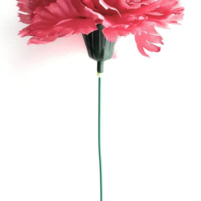 Fleur d'oeillet Flamenco Cheveux Ø9cm Rose