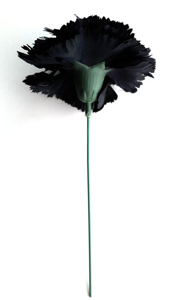 Flamenco Oeillet Fleur Cheveux Ø9cm Noir 3