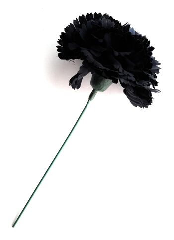 Flamenco Oeillet Fleur Cheveux Ø9cm Noir 2