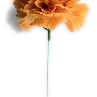 Fleur d'Oeillet Flamenco Cheveux Ø9cm Moutarde Clair