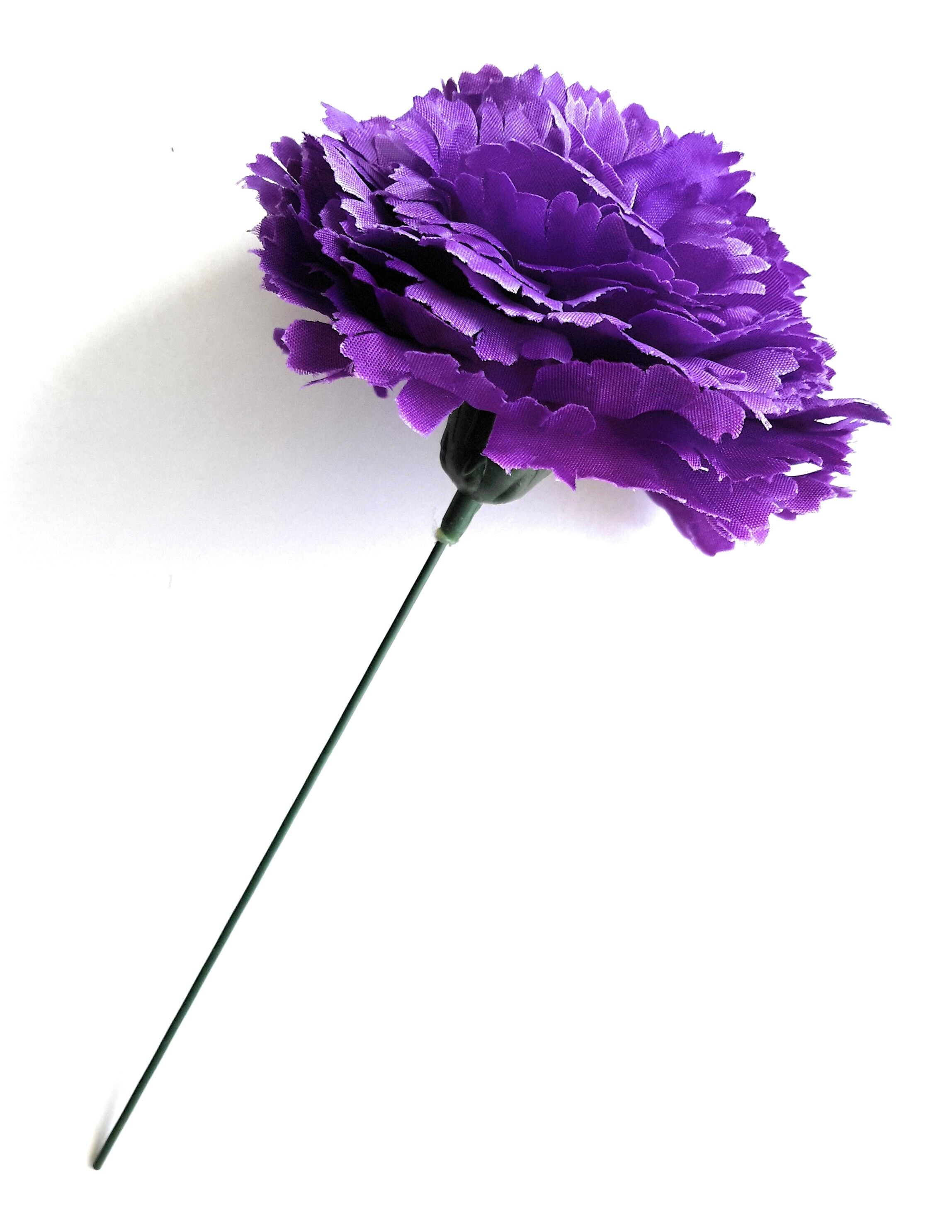 Fleur d'oeillet Flamenco Cheveux Ø9cm Violet