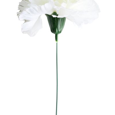 Fiore di Garofano Flamenco Capelli Ø9cm Bianco