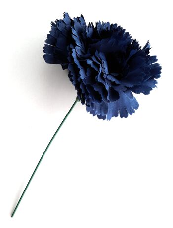 Fleur d'oeillet Flamenco Cheveux Ø9cm Bleu Marine 1