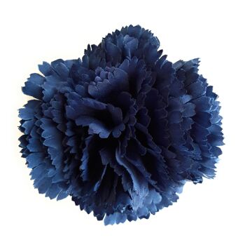 Fleur d'oeillet Flamenco Cheveux Ø9cm Bleu Marine 4