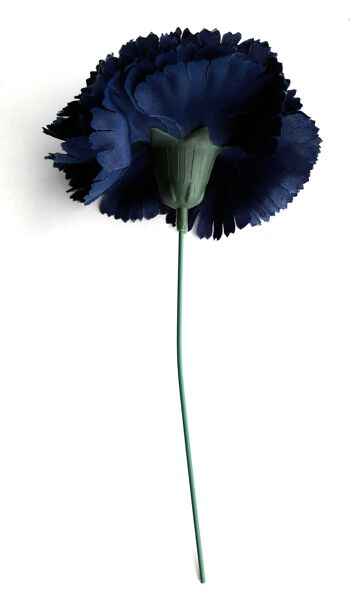 Fleur d'oeillet Flamenco Cheveux Ø9cm Bleu Marine 3