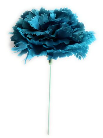 Fleur d'oeillet Flamenco Cheveux Ø9cm Bleu Cobalt 1