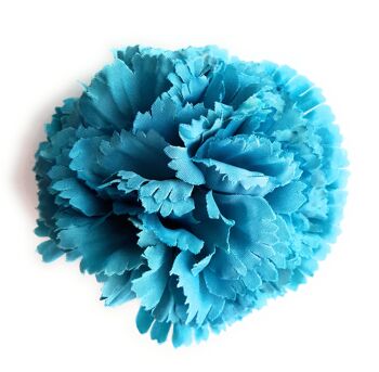 Fleur d'oeillet Flamenco Cheveux Ø9cm Bleu Cobalt 4