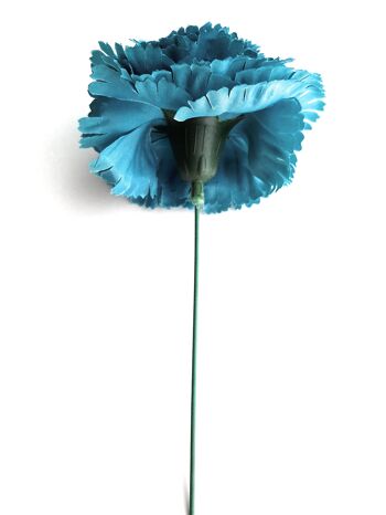 Fleur d'oeillet Flamenco Cheveux Ø9cm Bleu Cobalt 2