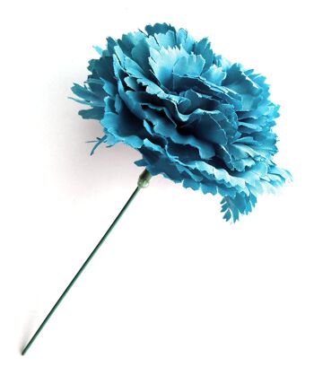 Fleur d'oeillet Flamenco Cheveux Ø9cm Bleu Cobalt 3