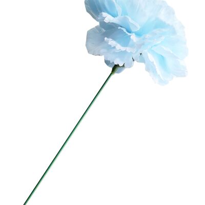 Flamenco Carnation Flower Hair Ø9cm Light Blue