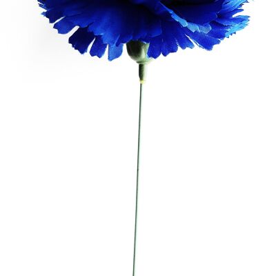 Clavel Flamenco Flor Pelo Ø9cm · Azul