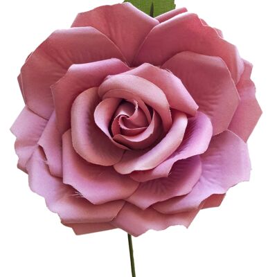 Grande Fleur Flamenco à Cheveux Ø19cm Vieux Rose