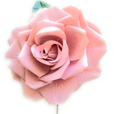 Fiore di flamenco per capelli grandi Ø19cm Rosa pallido
