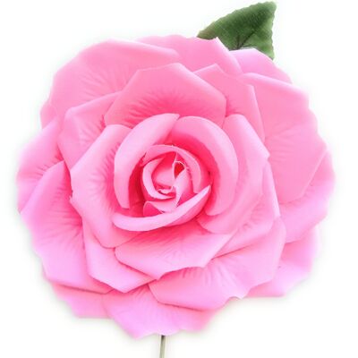 Große Haar-Flamenco-Blume Ø19cm Rosa