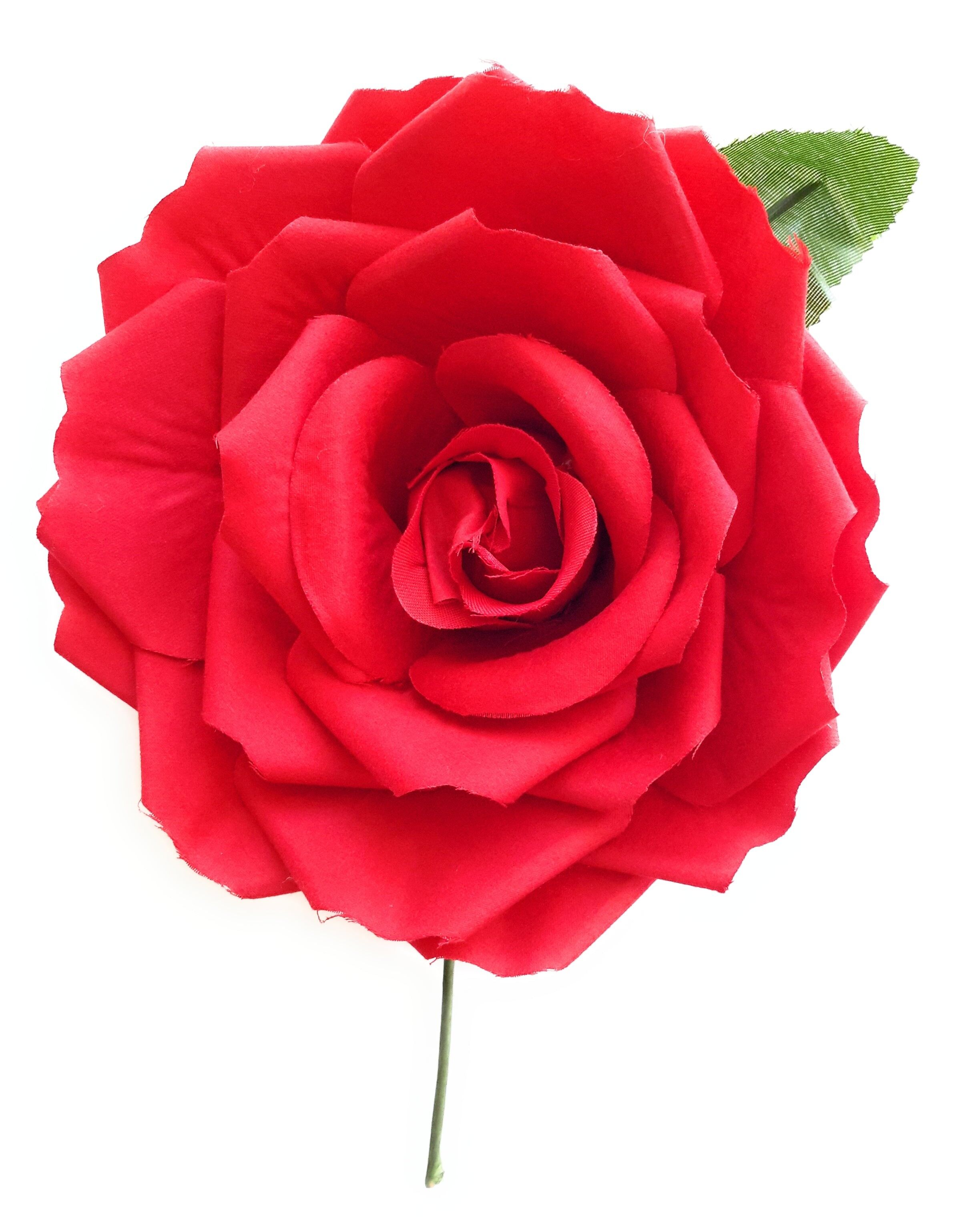 Fiore di Flamenco per Capelli Grandi Ø19cm Rosso