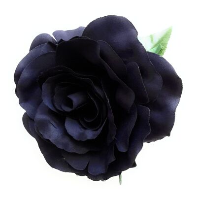 Grande fiore di flamenco per capelli Ø19cm nero