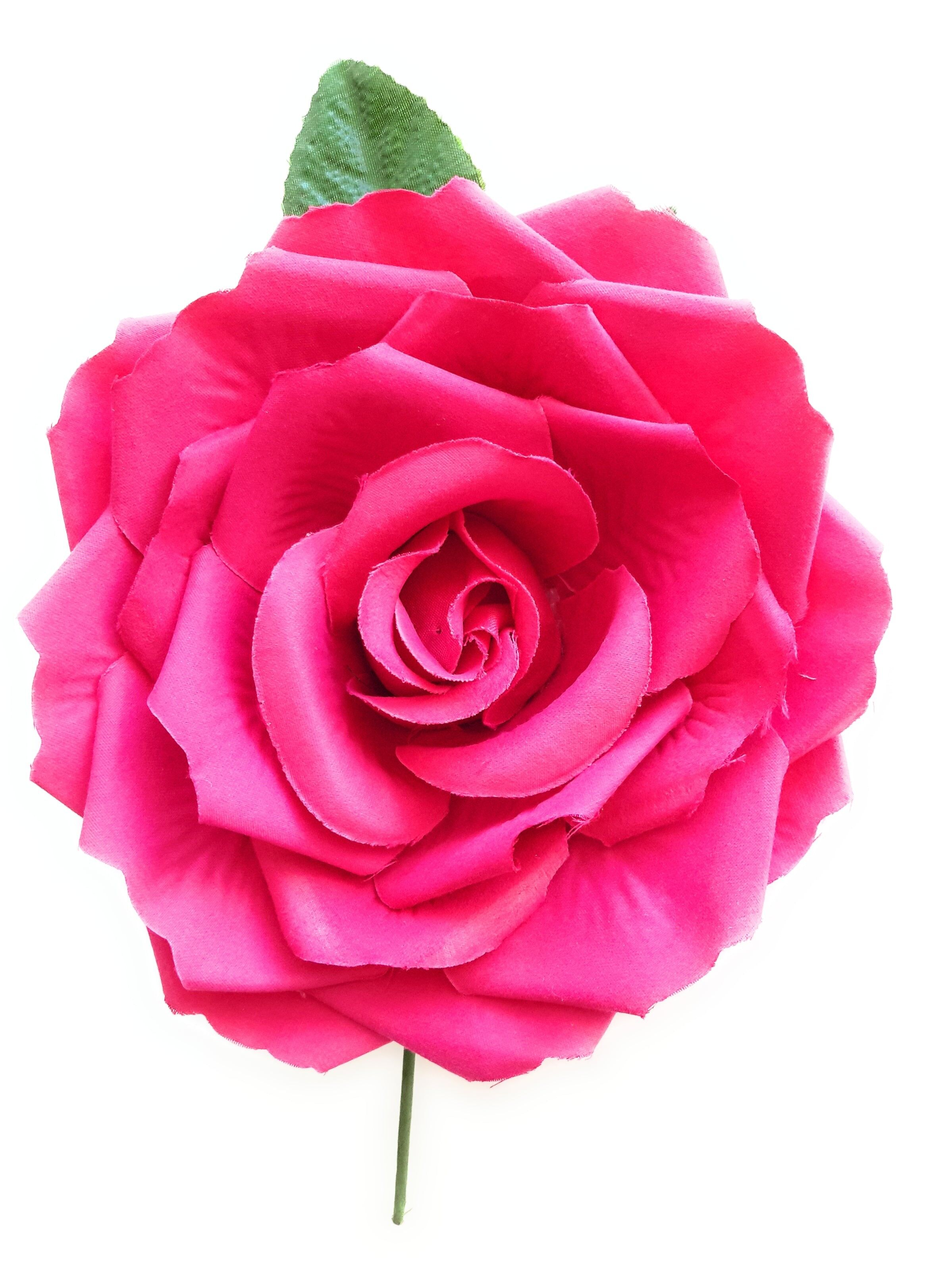 Fiore di Flamenco per Capelli Grandi Ø19cm Lampone