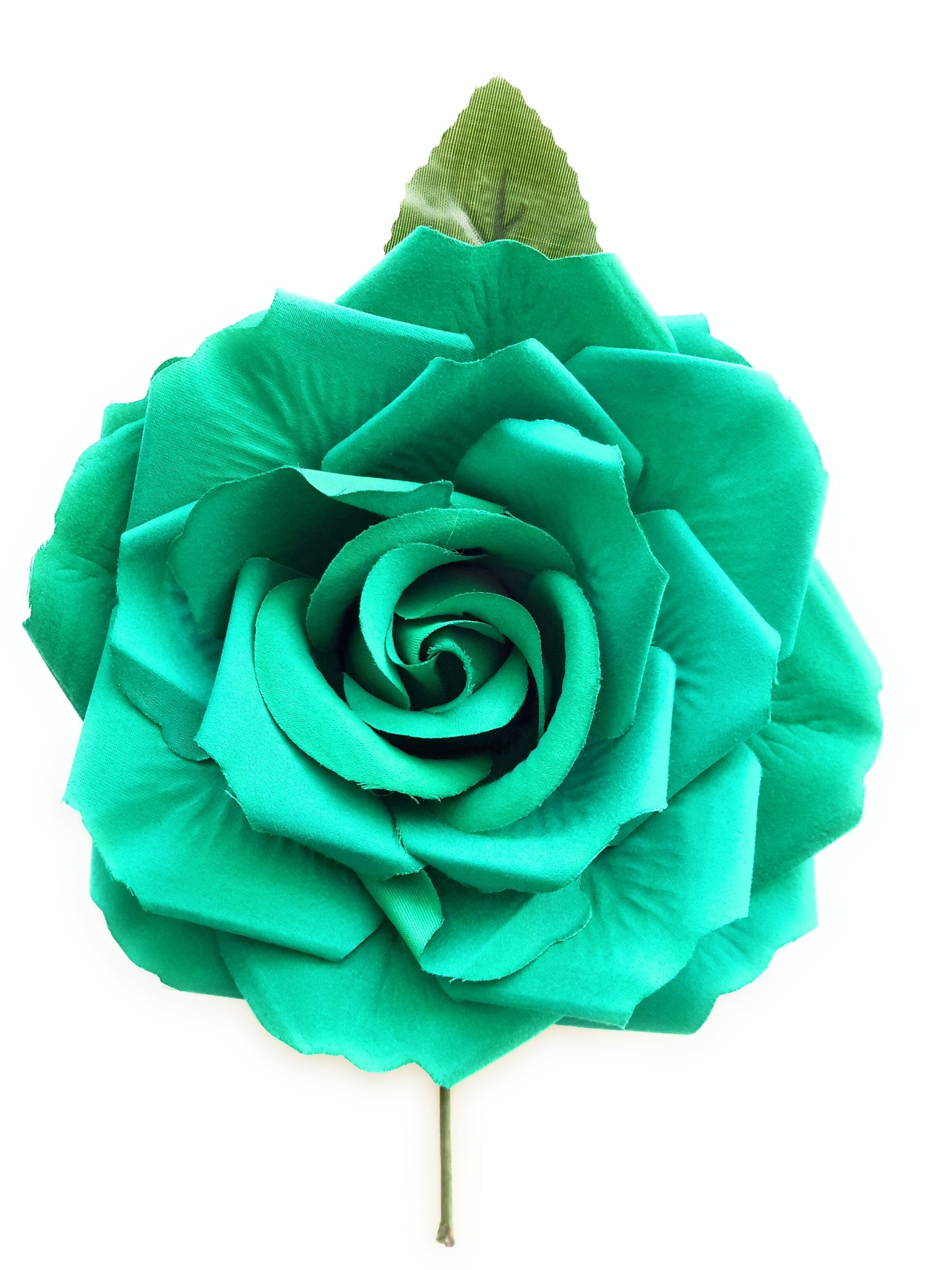 Fiore Flamenco Capelli Grandi Ø19cm Verde Smeraldo