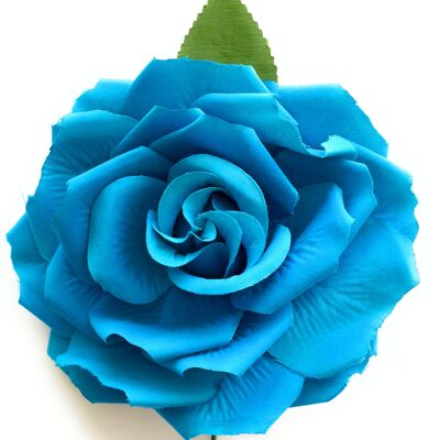 Large Hair Flamenco Flower Ø19cm Cobalt Blue