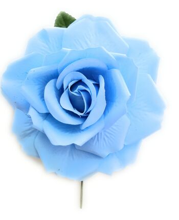 Grande Fleur Flamenco à Cheveux Ø19cm Bleu Clair 1