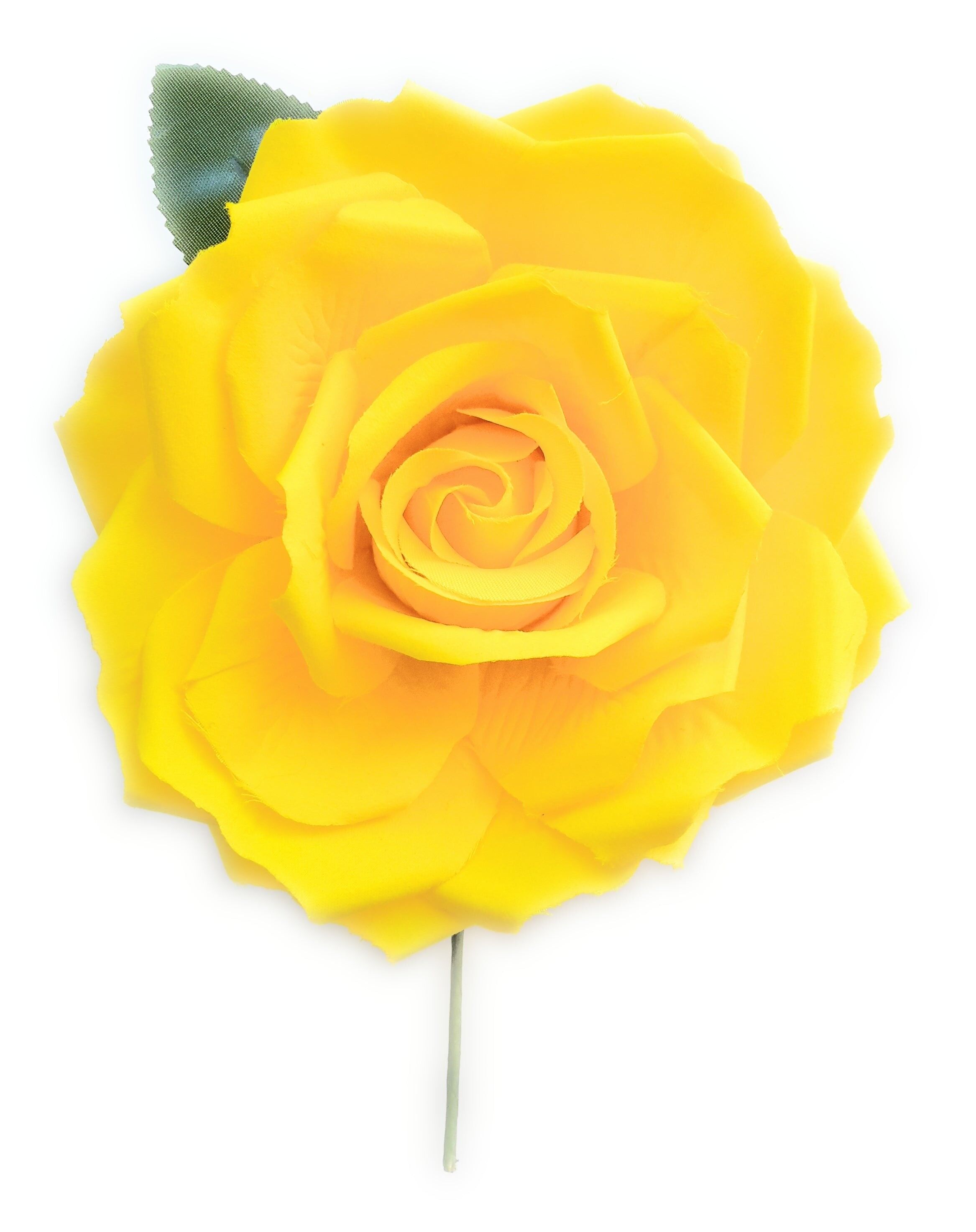 Fiore Flamenco Capelli Grandi Ø19cm Giallo