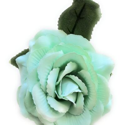 Mittleres Haar Flamenco-Blume Ø13cm Mintgrün