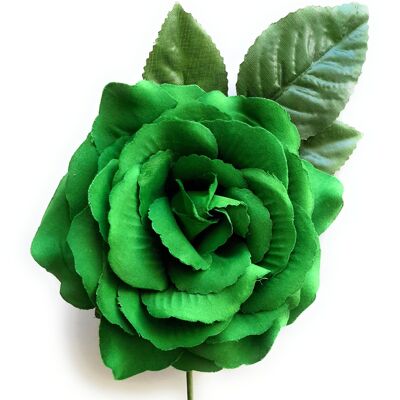 Mittleres Haar Flamenco-Blume Ø13cm Waldgrün