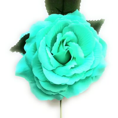 Mittleres Haar Flamenco-Blume Ø13cm Wassergrün