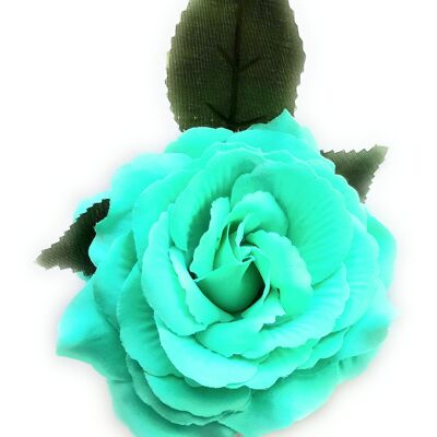 Mittleres Haar Flamenco-Blume Ø13cm Wassergrün