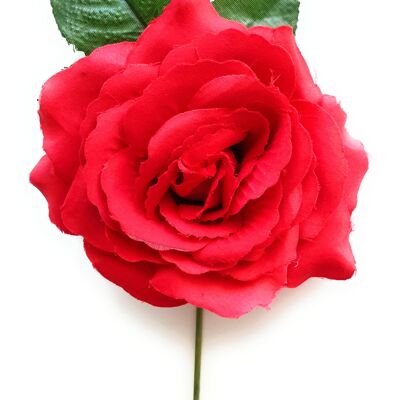 Mittleres Haar Flamenco-Blume Ø13cm Rot