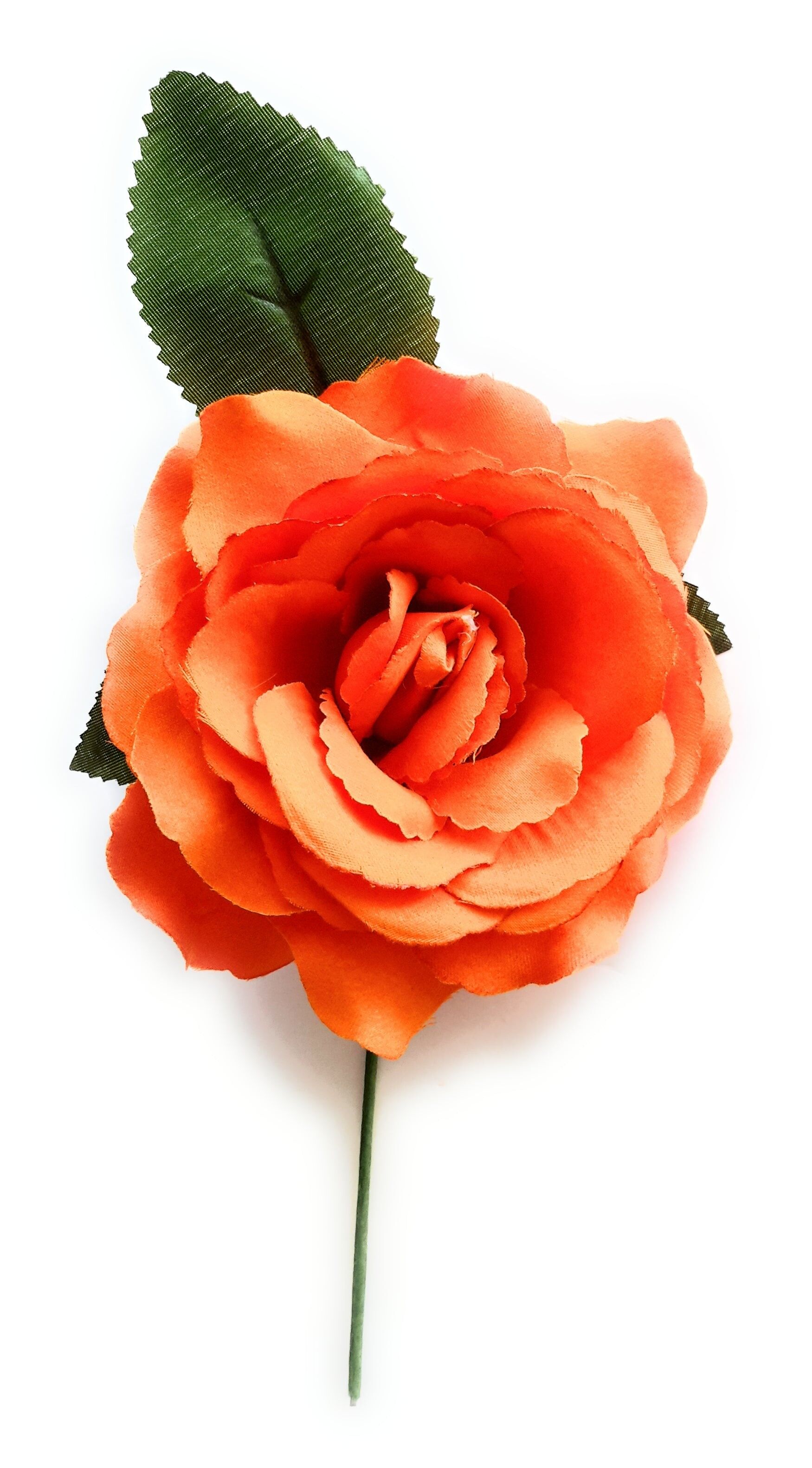 Fiore Flamenco Pelo Medio Ø13cm Arancio