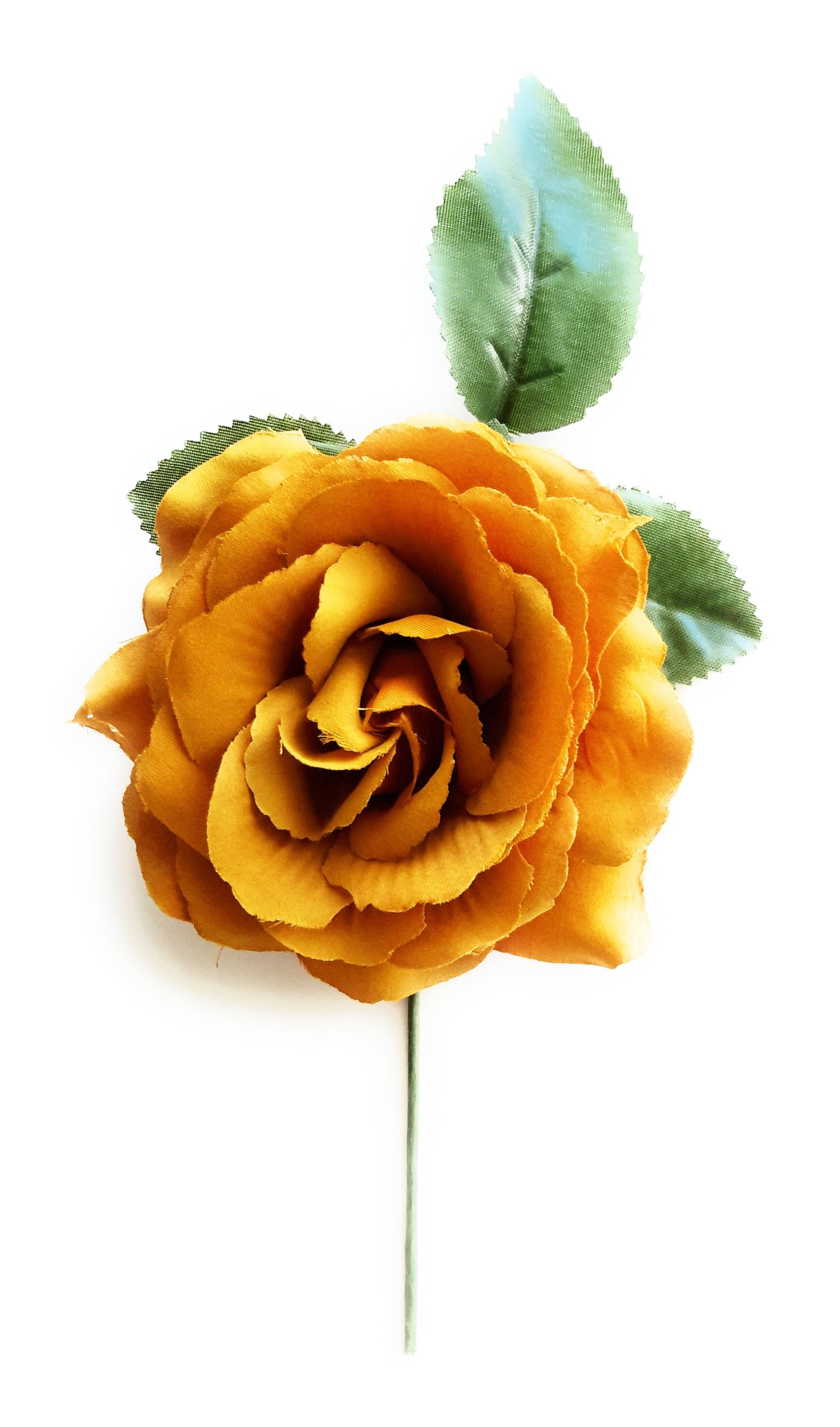 Fiore Flamenco Capelli Medi Ø13cm Senape